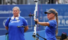 瓦力棋牌入口-巴西射箭选手争先恐后，角逐金银铜